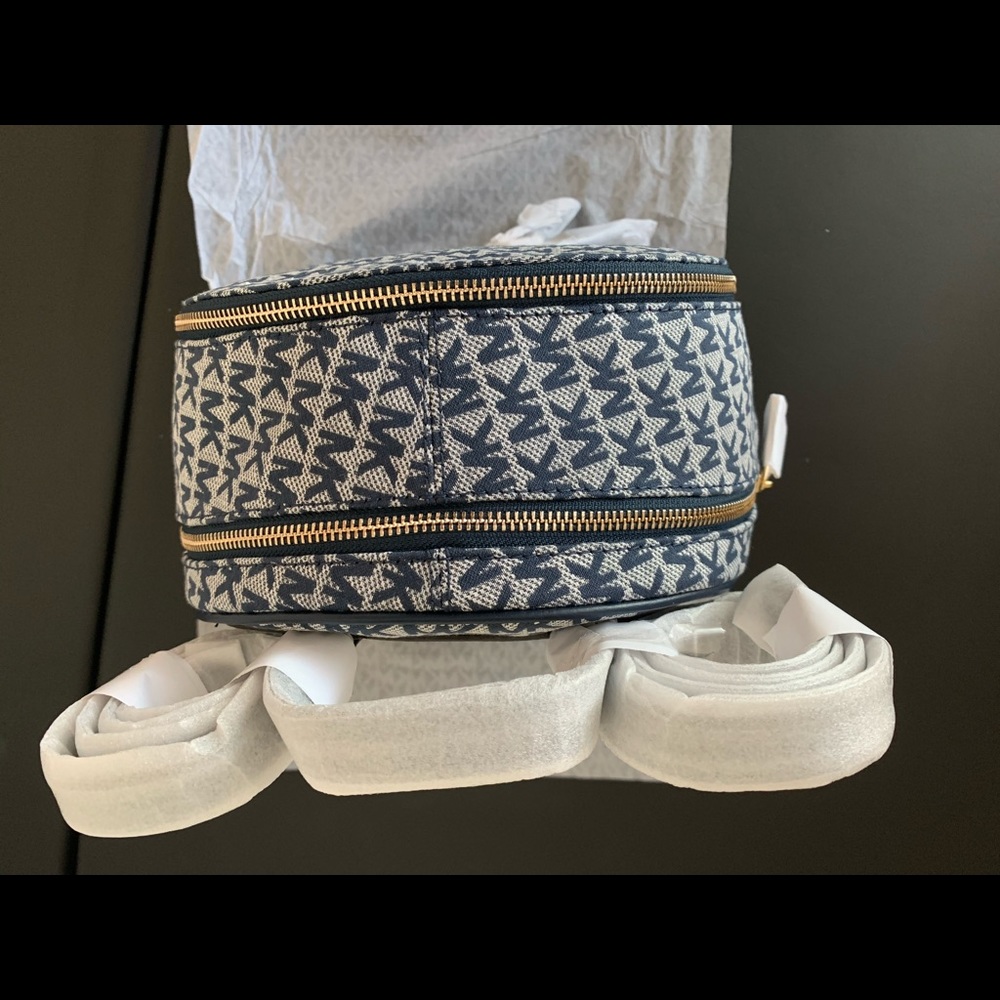 MK Rhea Medium Logo Jacquard Backpack - Picture 9 of 15
